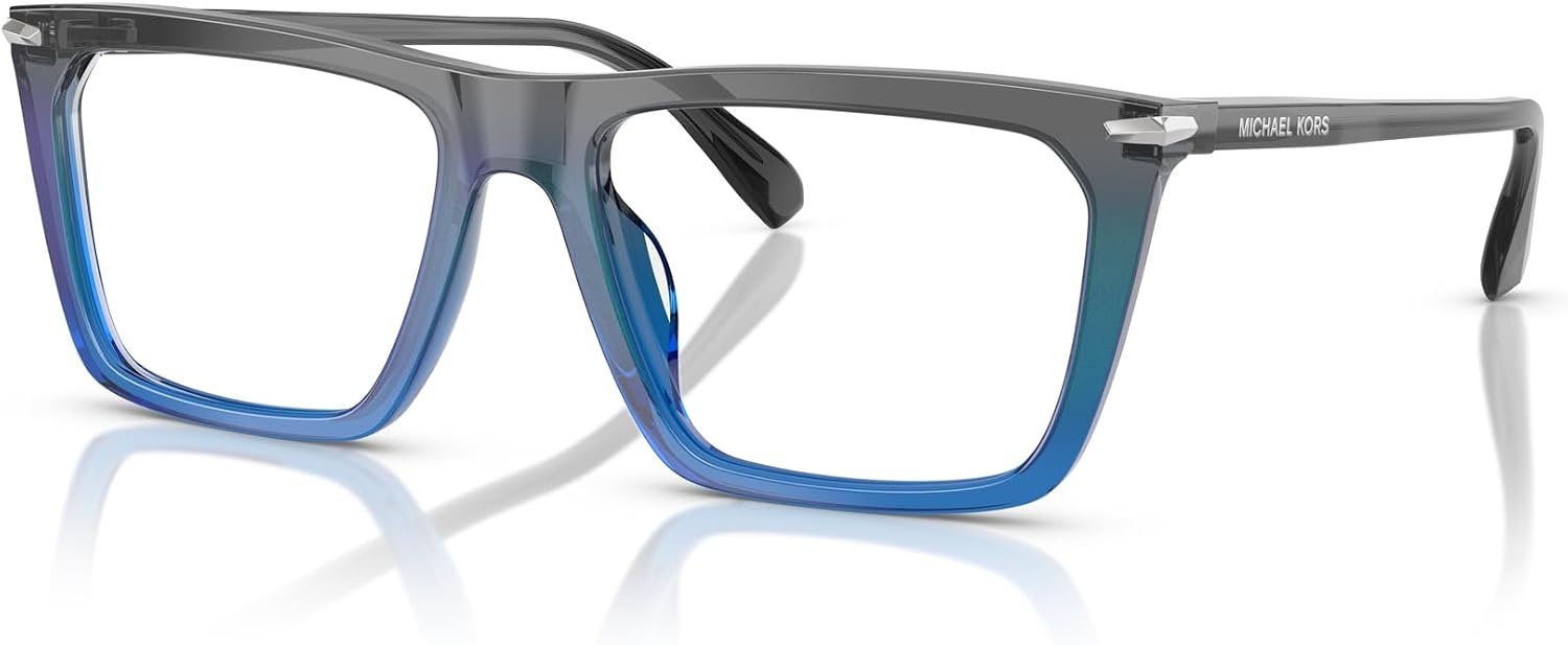 image:imageMichael Kors mens Mk4157u Echo Park Universal Fit Rectangular Prescription Eyewear FramesGrey GradientDemo Lens