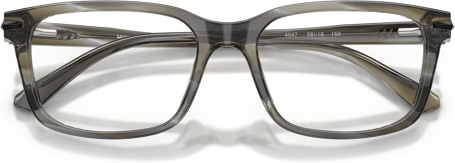 image:imageMichael Kors mens Mk4188u Seal Harbor Universal Fit Square Prescription Eyewear FramesCharcoal HornDemo