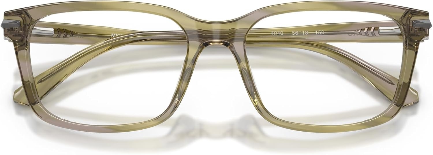image:imageMichael Kors mens Mk4188u Seal Harbor Universal Fit Square Prescription Eyewear FramesOlive HornDemo