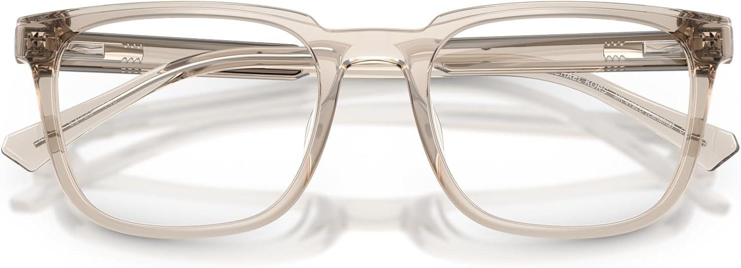 image:imageMichael Kors mens Mk4192u Lahaina Universal Fit Square Prescription Eyewear FramesButter TransparentDemo