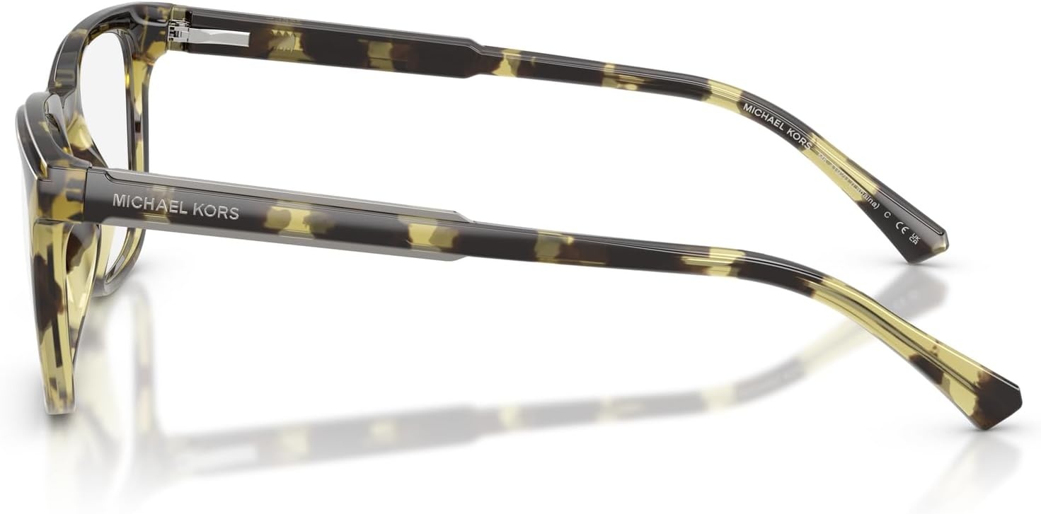 image:imageMichael Kors mens Mk4192u Lahaina Universal Fit Square Prescription Eyewear FramesOlive TortoiseDemo