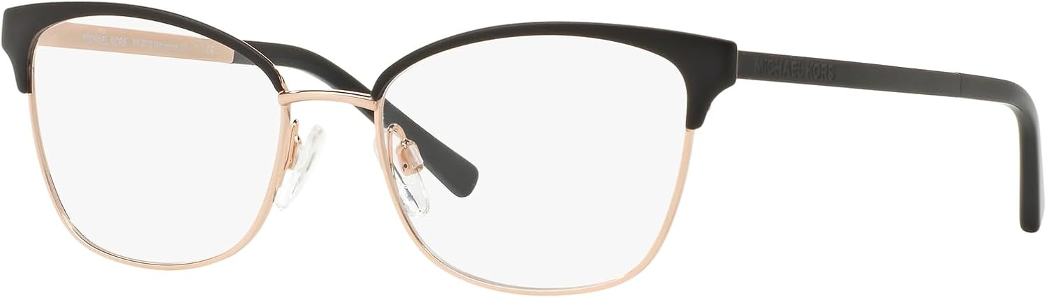 image:imageMichael Kors womens Mk3012 Adrianna IV Cat Eye Prescription Eyewear FramesAdrianna IV Matte BlackRose Gold