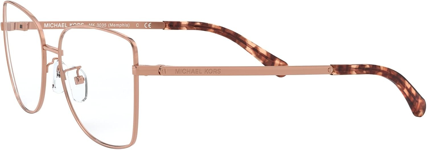 image:imageMichael Kors womens Mk3035 Memphis Square Prescription Eyewear FramesRose GoldDemo Lens