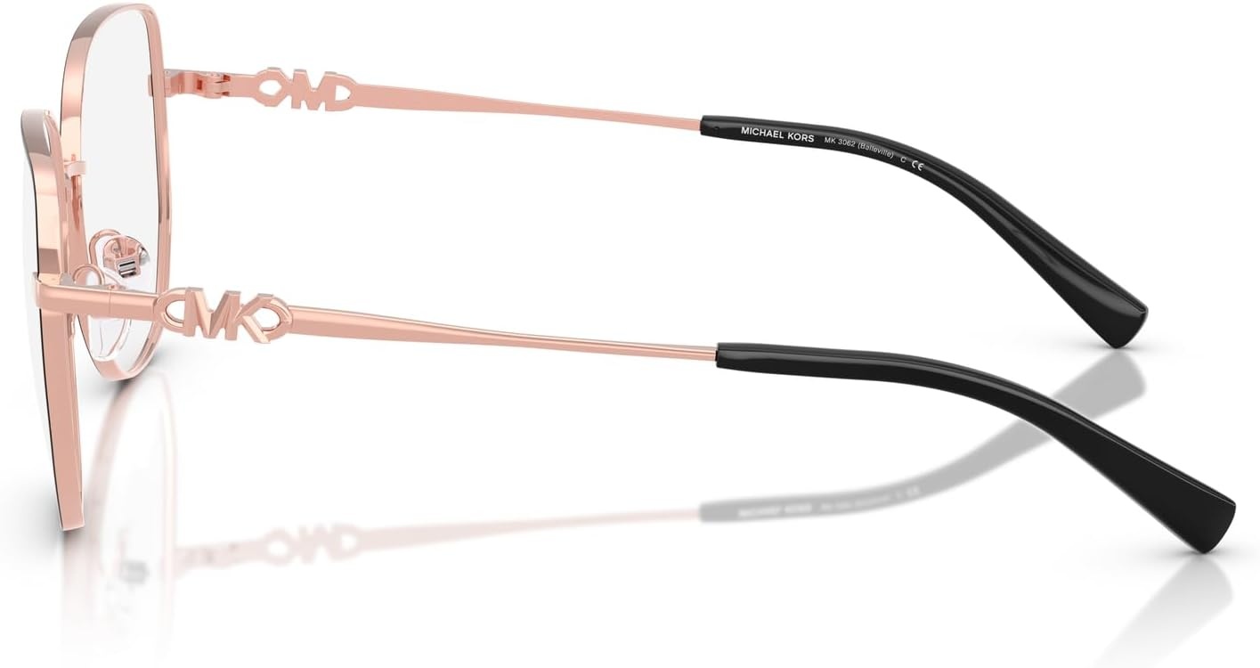 image:imageMichael Kors womens Mk3062 Belleville Square Prescription Eyewear FramesBlack ShinyDemo Lens