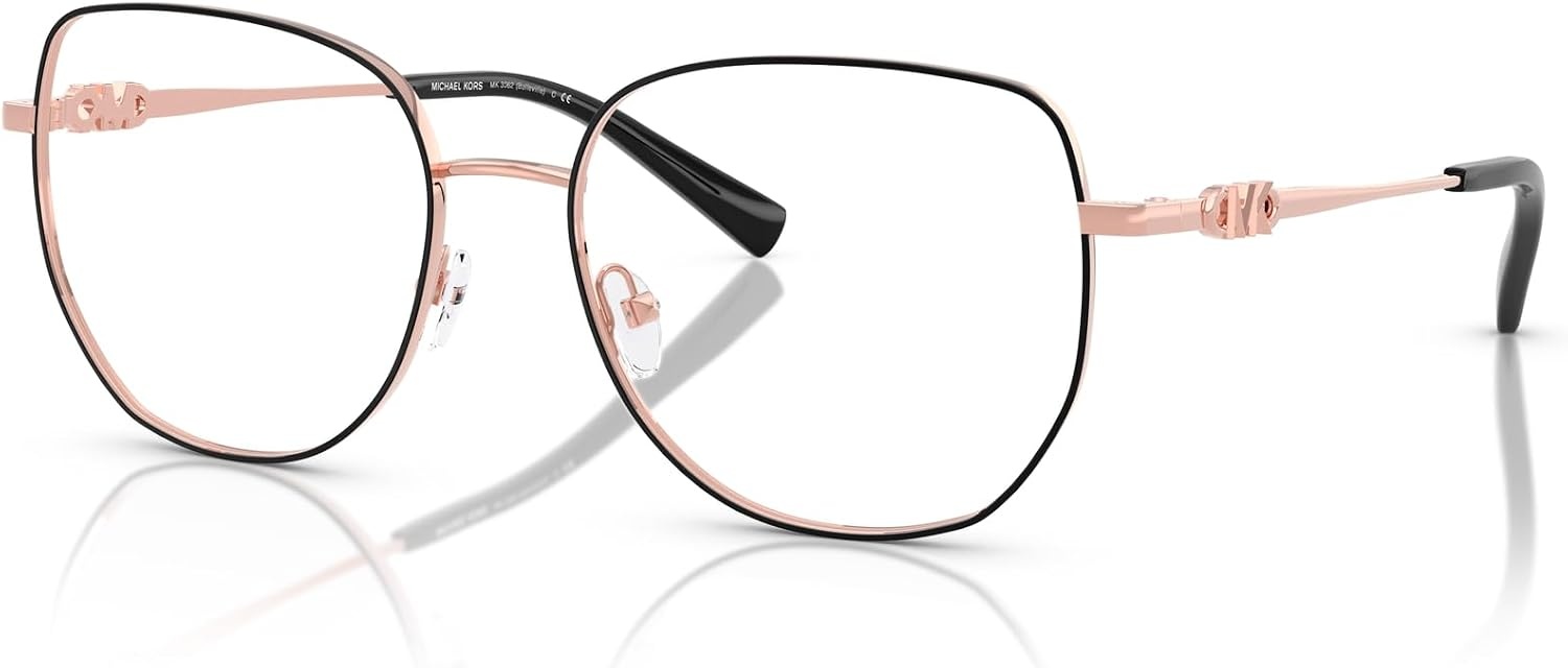 image:imageMichael Kors womens Mk3062 Belleville Square Prescription Eyewear FramesBlack ShinyDemo Lens