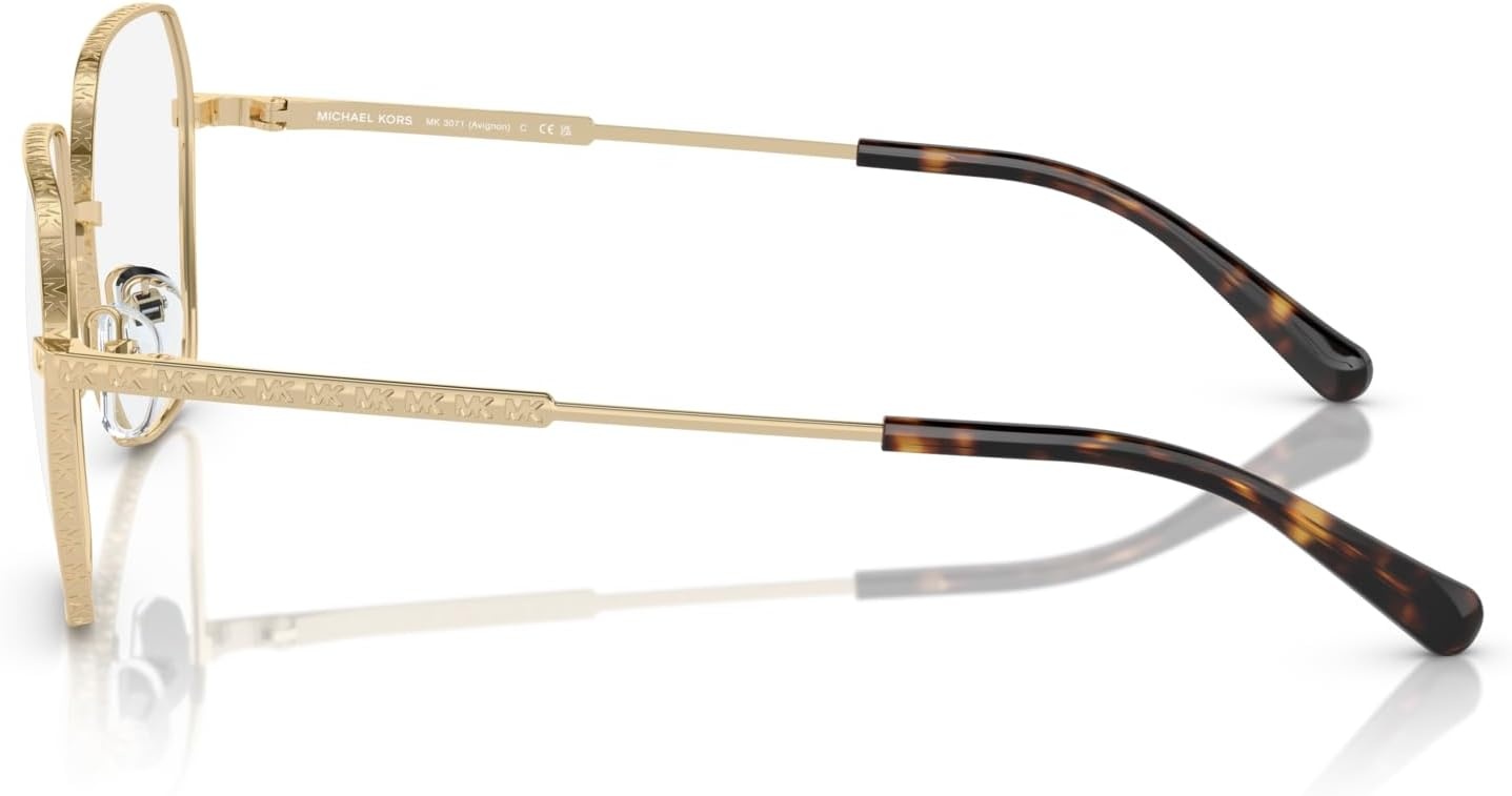image:imageMichael Kors womens Mk3071 Avignon Square Prescription Eyewear FramesLight GoldDemo Lens