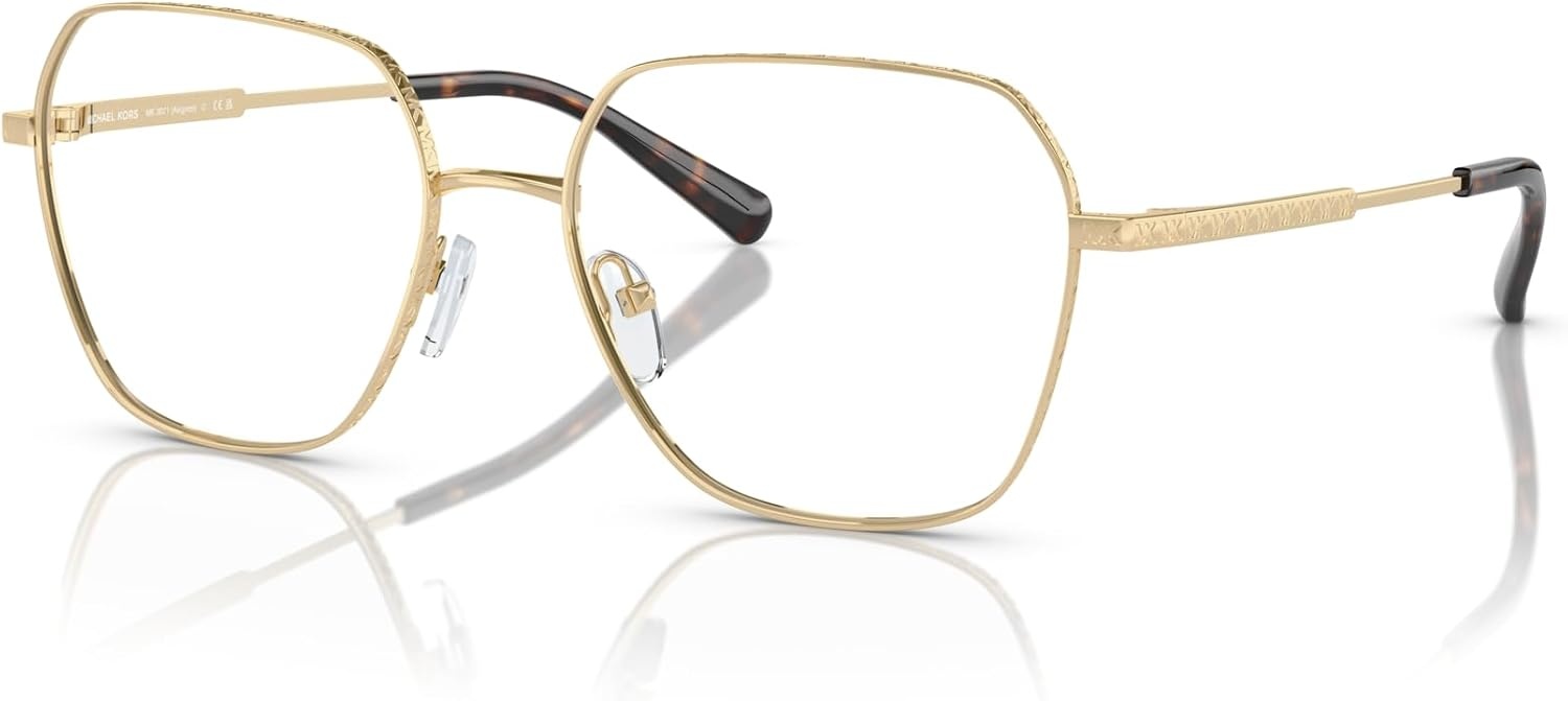 image:imageMichael Kors womens Mk3071 Avignon Square Prescription Eyewear FramesLight GoldDemo Lens