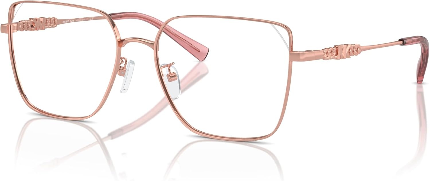 image:imageMichael Kors womens Mk3083d Dali Rectangular Prescription Eyewear FramesShiny Rose GoldDemo Lens