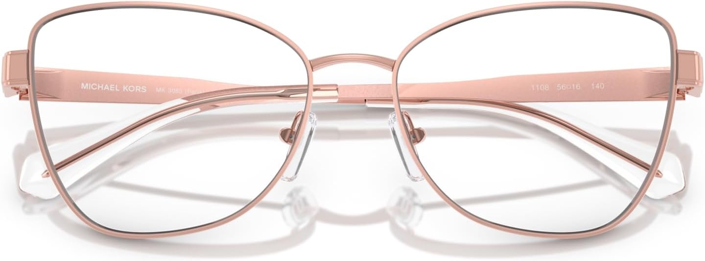 image:imageMichael Kors womens Mk3085 Paris Cat Eye Prescription Eyewear FramesRose GoldDemo Lens