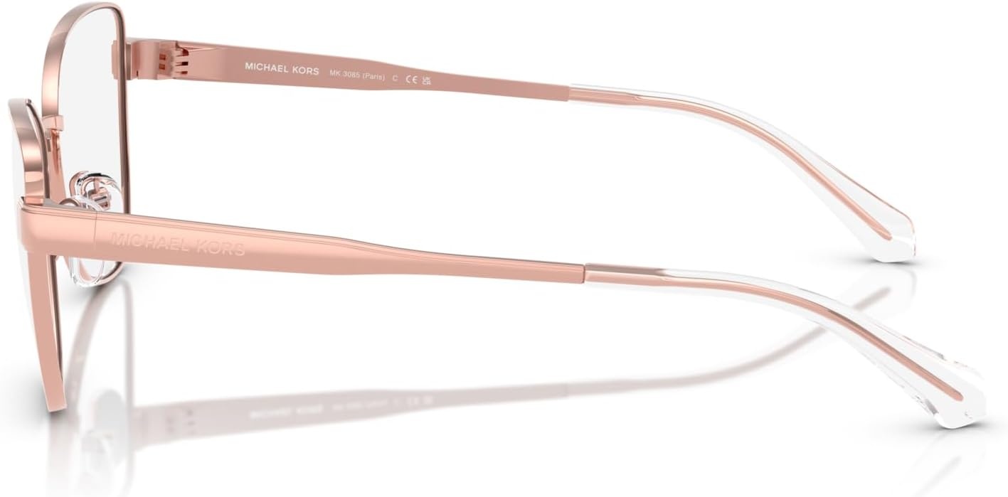 image:imageMichael Kors womens Mk3085 Paris Cat Eye Prescription Eyewear FramesRose GoldDemo Lens