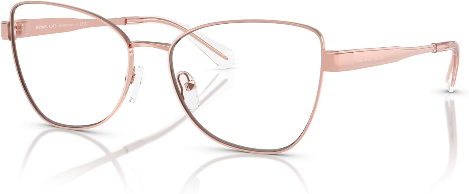 image:imageMichael Kors womens Mk3085 Paris Cat Eye Prescription Eyewear FramesRose GoldDemo Lens