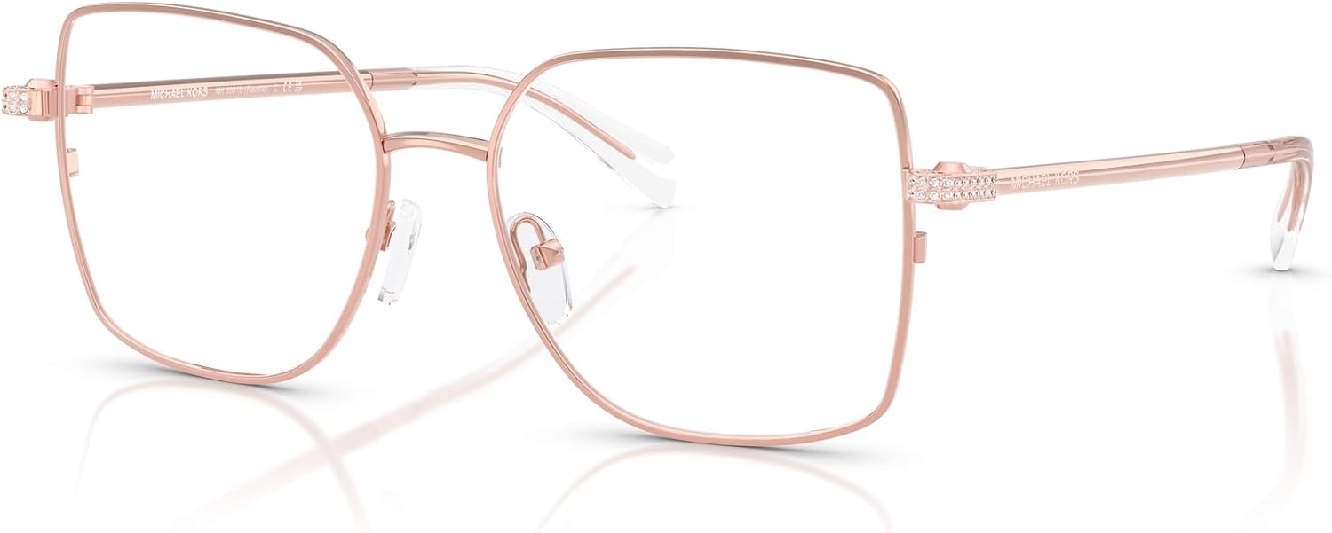 image:imageMichael Kors womens Mk3091b Ravello Square Prescription Eyewear FramesRose Gold ShinyDemo Lens