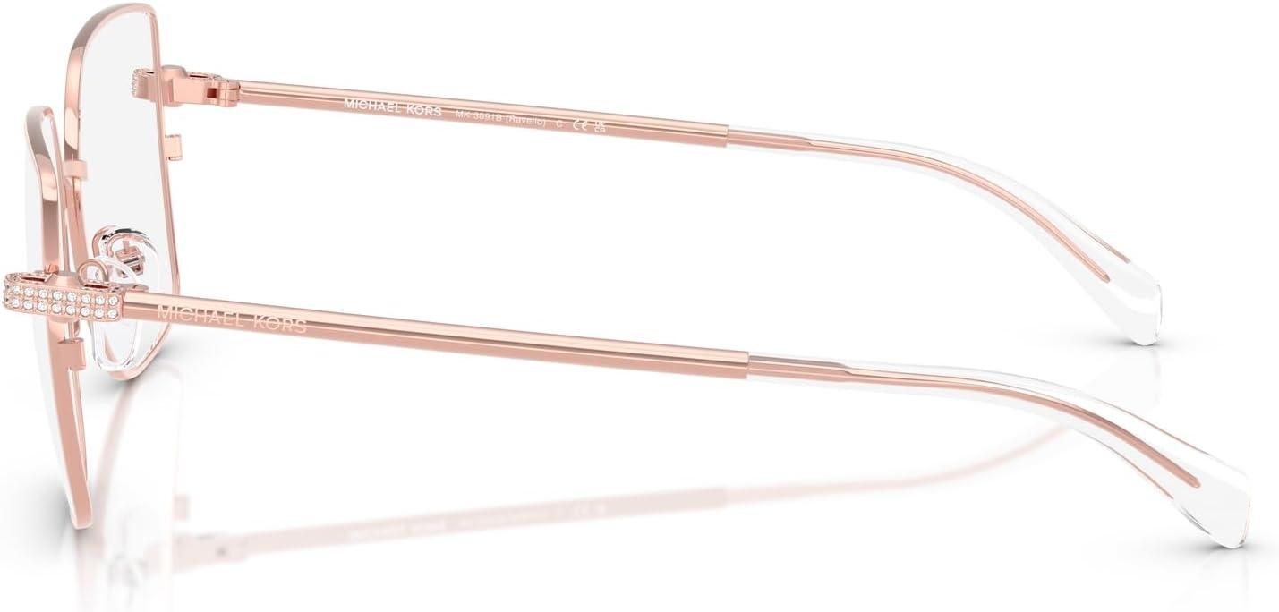 image:imageMichael Kors womens Mk3091b Ravello Square Prescription Eyewear FramesRose Gold ShinyDemo Lens