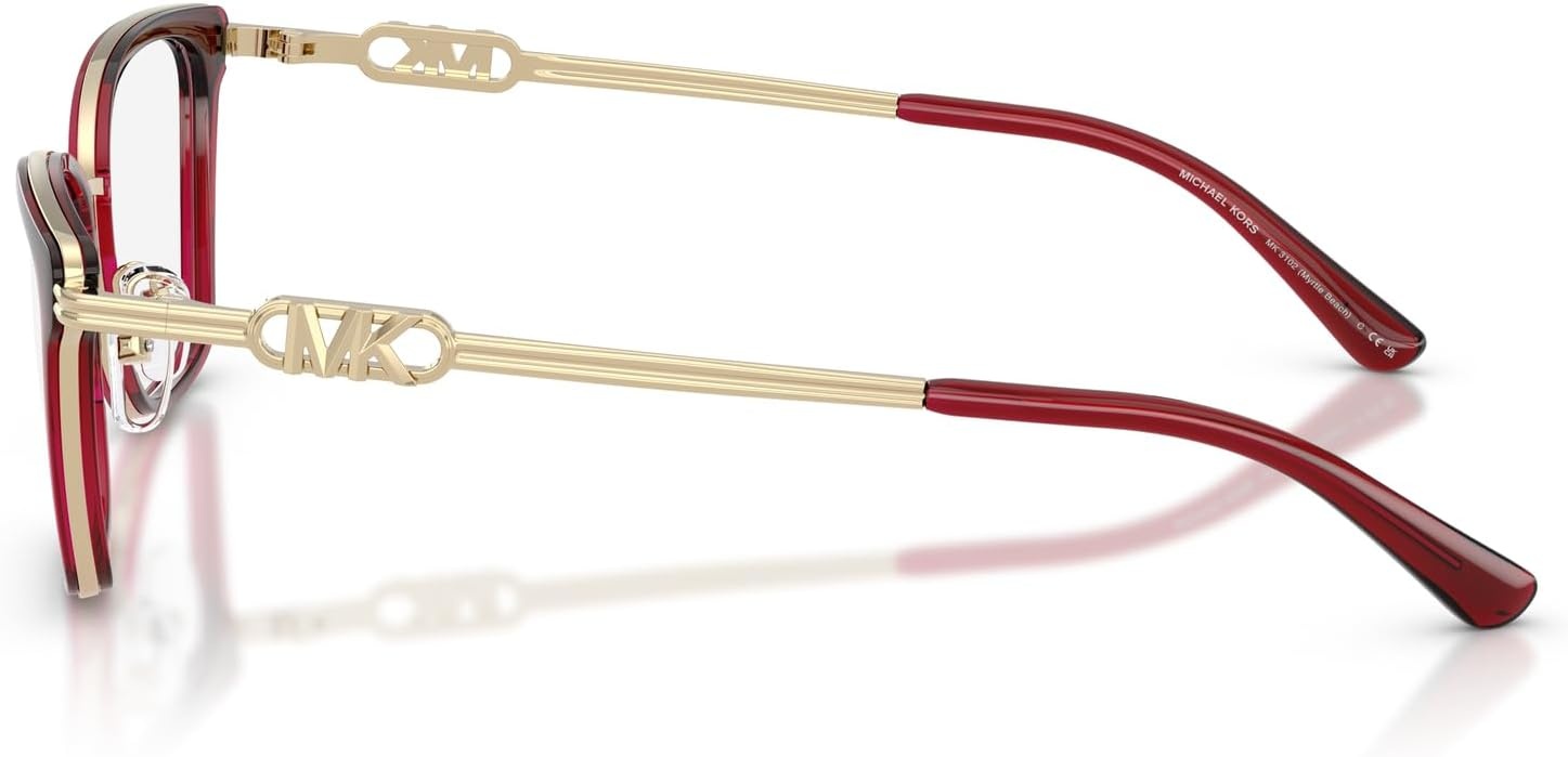image:imageMichael Kors womens Mk3102 Myrtle Beach Rectangular Prescription Eyewear FramesCordovanDemo