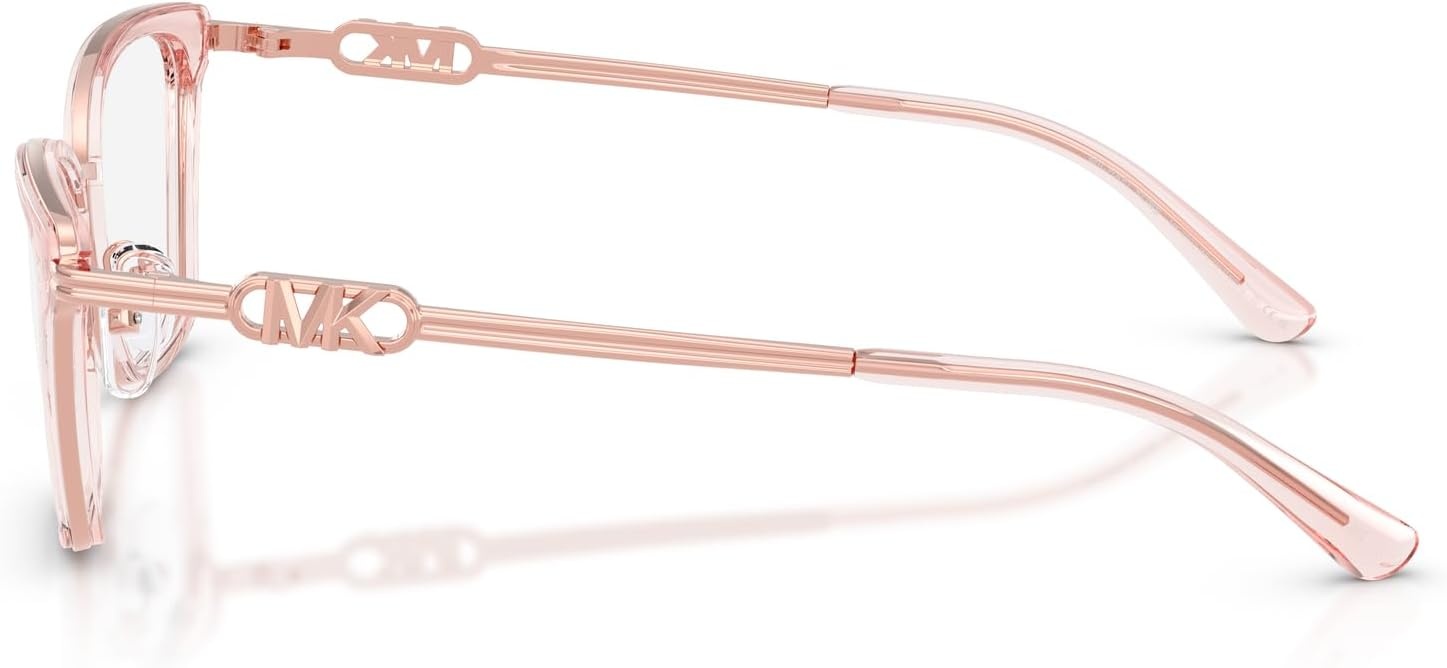 image:imageMichael Kors womens Mk3102 Myrtle Beach Rectangular Prescription Eyewear FramesPink TransparentDemo