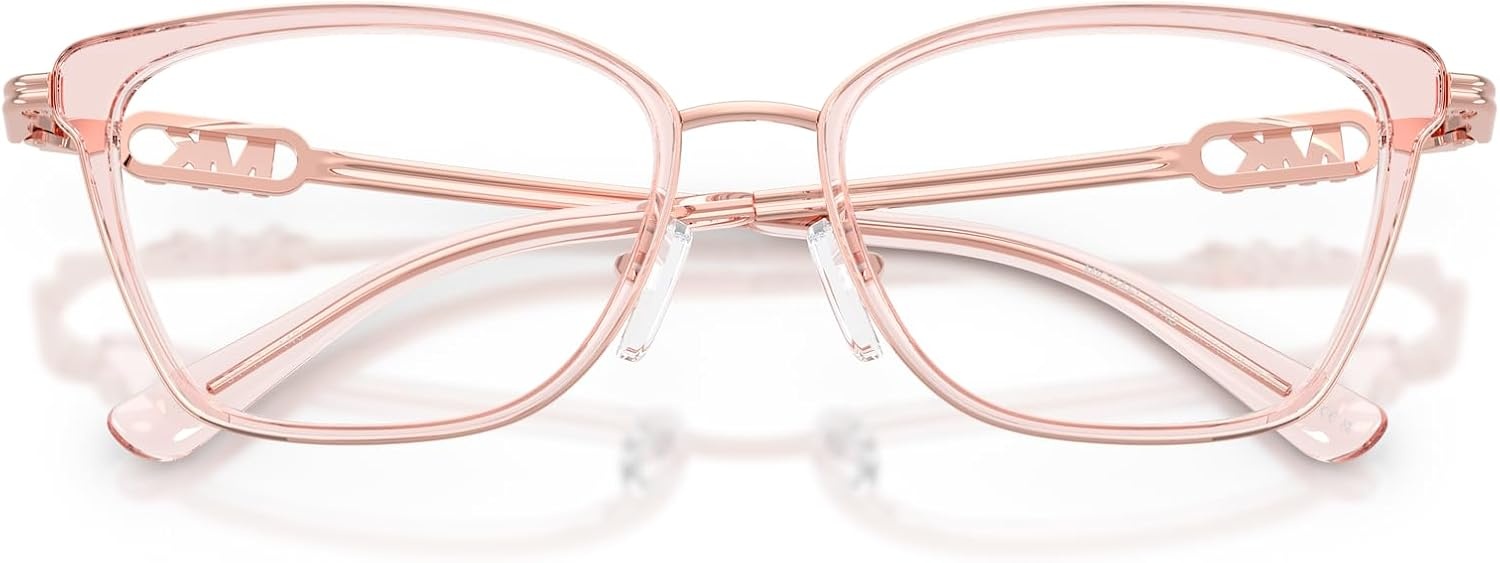 image:imageMichael Kors womens Mk3102 Myrtle Beach Rectangular Prescription Eyewear FramesPink TransparentDemo