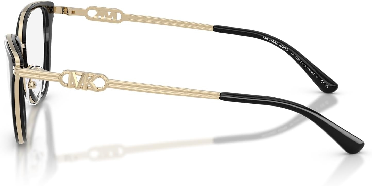 image:imageMichael Kors womens Mk3103 Hilton Head Cat Eye Prescription Eyewear FramesBlackDemo