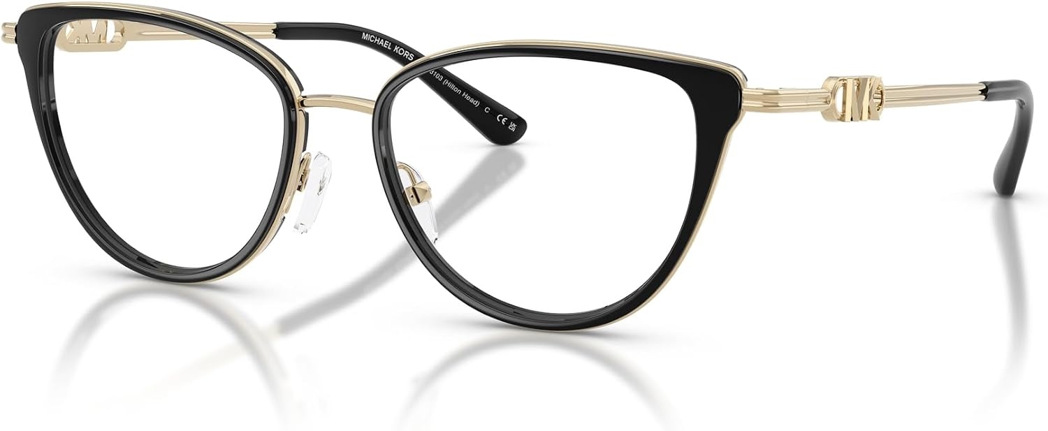 image:imageMichael Kors womens Mk3103 Hilton Head Cat Eye Prescription Eyewear FramesBlackDemo