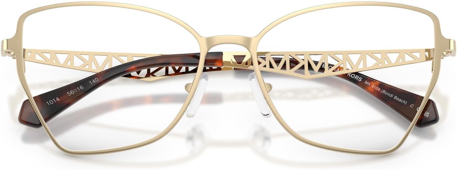 image:imageMichael Kors womens Mk3104 Bondi Beach Square Prescription Eyewear FramesLight GoldDemo