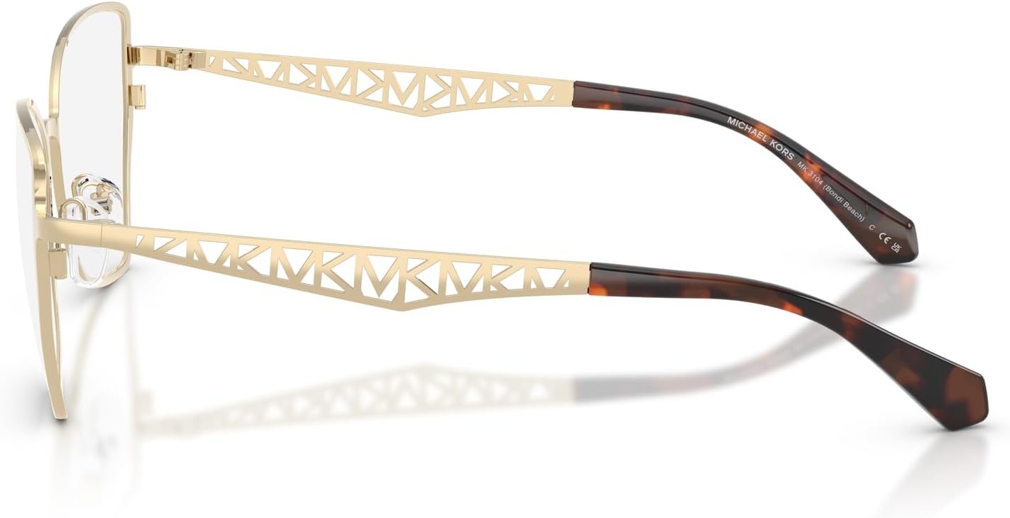 image:imageMichael Kors womens Mk3104 Bondi Beach Square Prescription Eyewear FramesLight GoldDemo