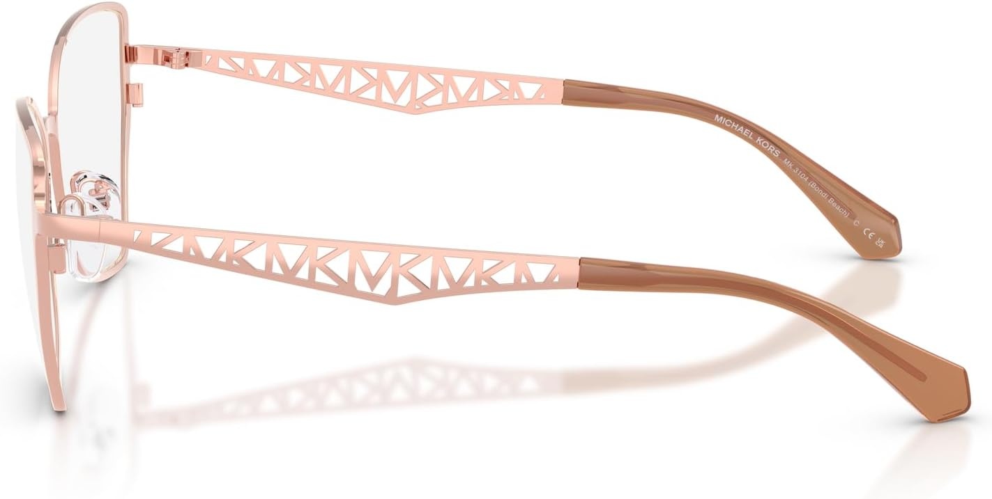image:imageMichael Kors womens Mk3104 Bondi Beach Square Prescription Eyewear FramesRose GoldDemo