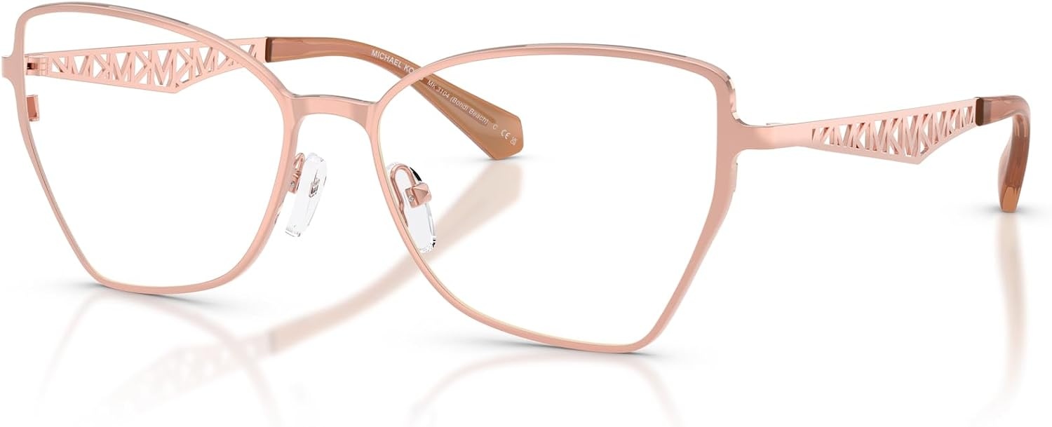 image:imageMichael Kors womens Mk3104 Bondi Beach Square Prescription Eyewear FramesRose GoldDemo
