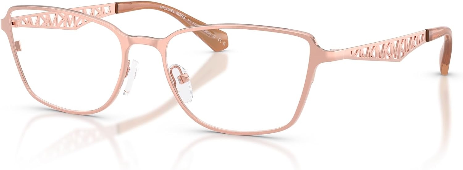 image:imageMichael Kors womens Mk3105 Sanibel Rectangular Prescription Eyewear FramesRose GoldDemo