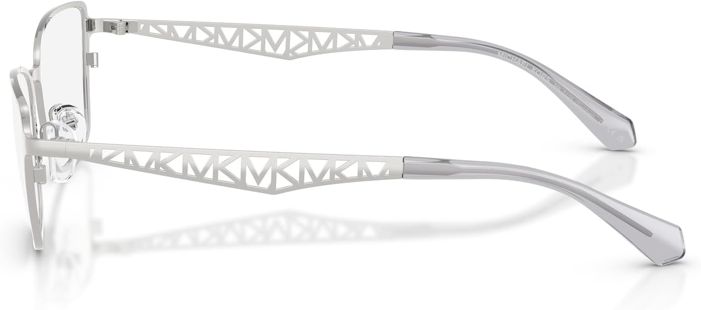 image:imageMichael Kors womens Mk3105 Sanibel Rectangular Prescription Eyewear FramesSilverDemo