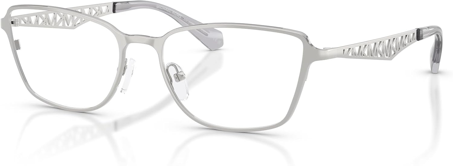 image:imageMichael Kors womens Mk3105 Sanibel Rectangular Prescription Eyewear FramesSilverDemo