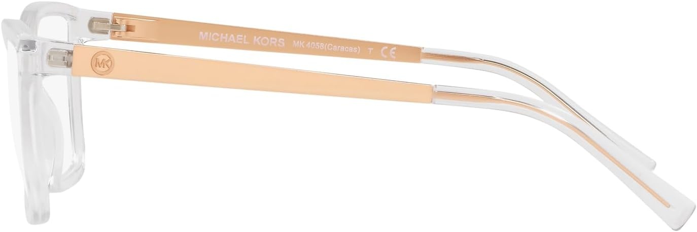image:imageMichael Kors womens Mk4058 Caracas Rectangular Prescription Eyewear FramesClearDemo Lens