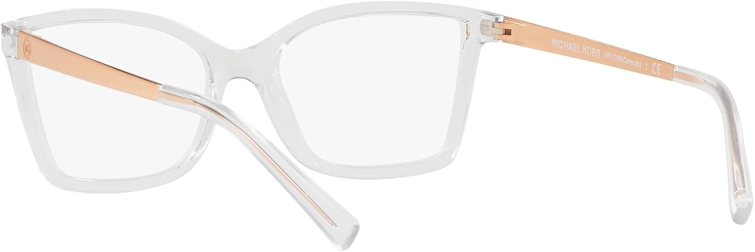 image:imageMichael Kors womens Mk4058 Caracas Rectangular Prescription Eyewear FramesClearDemo Lens