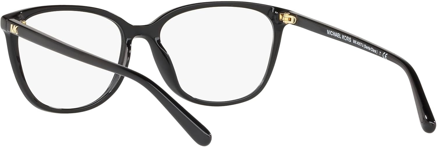 image:imageMichael Kors womens Mk4067u Santa Clara Universal Fit Square Prescription Eyewear FramesBlackDemo Lens