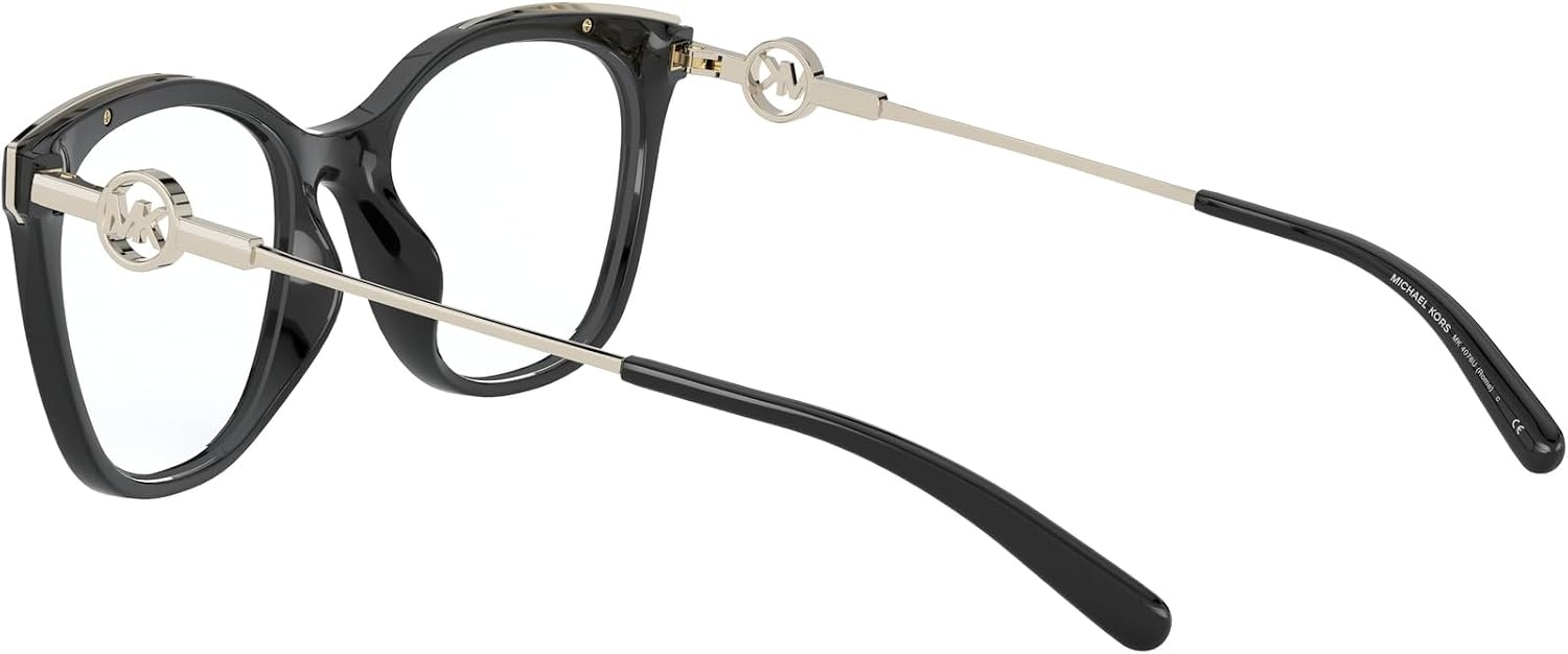 image:imageMichael Kors womens Mk4076u Rome Universal Fit Square Prescription Eyewear FramesBlackDemo Lens