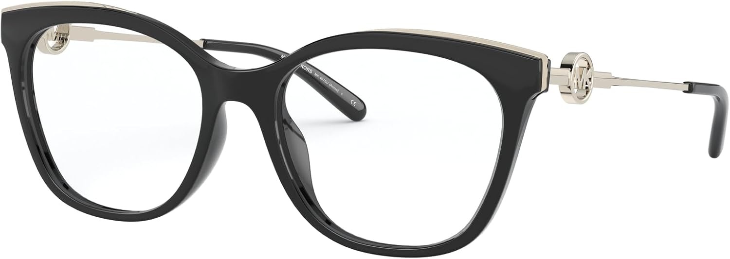 image:imageMichael Kors womens Mk4076u Rome Universal Fit Square Prescription Eyewear FramesBlackDemo Lens