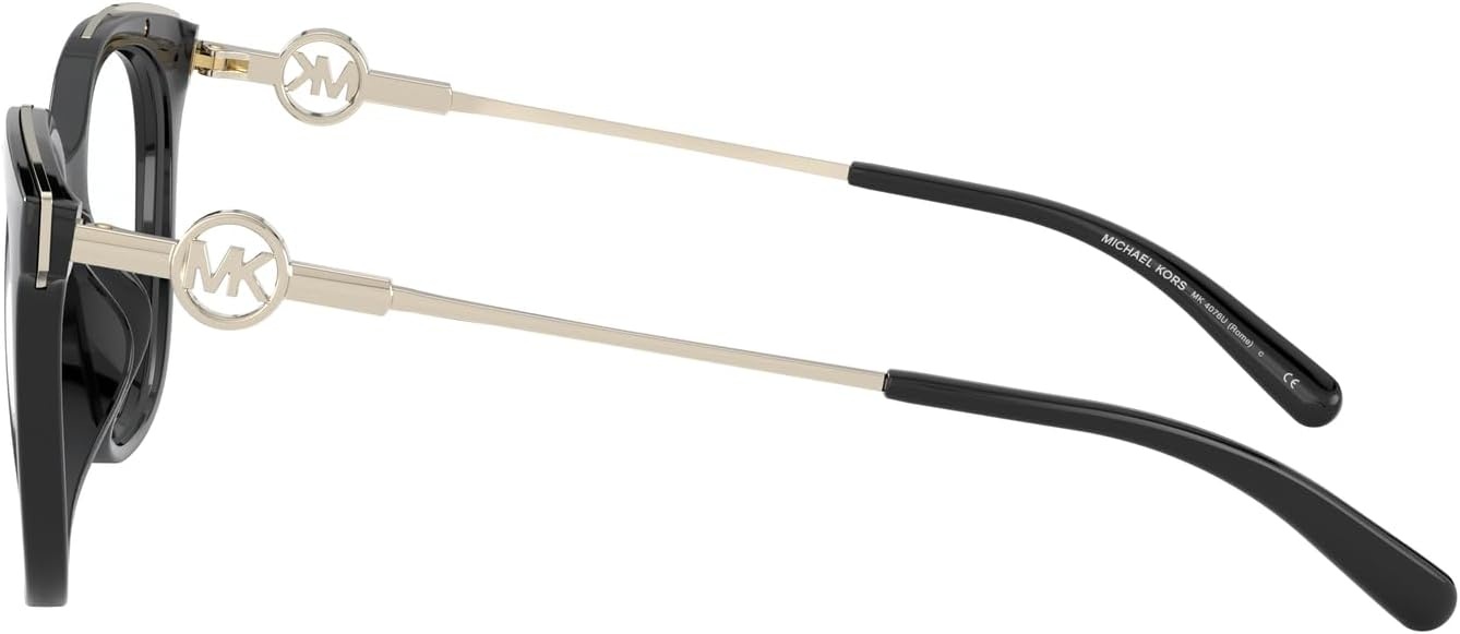 image:imageMichael Kors womens Mk4076u Rome Universal Fit Square Prescription Eyewear FramesBlackDemo Lens
