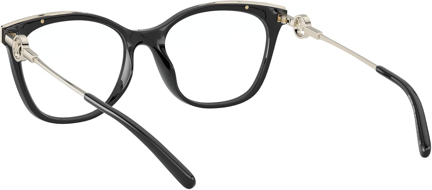 image:imageMichael Kors womens Mk4076u Rome Universal Fit Square Prescription Eyewear FramesBlackDemo Lens