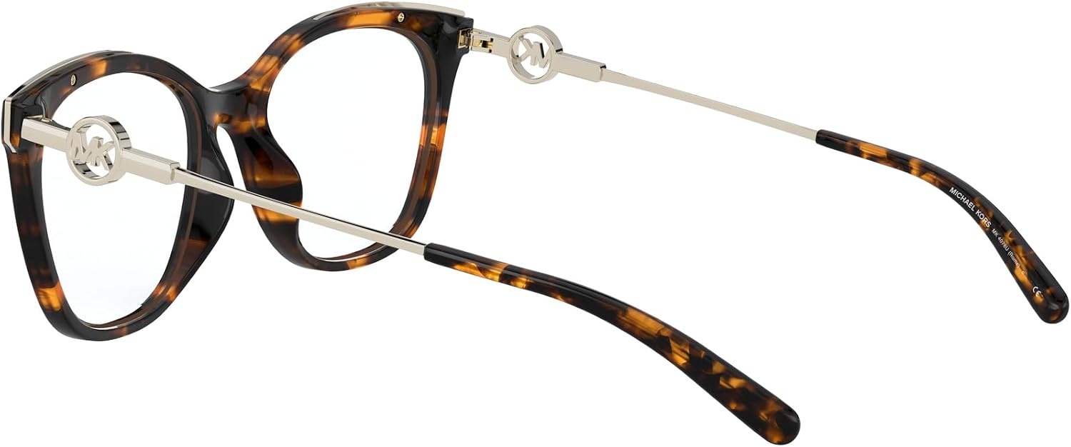 image:imageMichael Kors womens Mk4076u Rome Universal Fit Square Prescription Eyewear FramesDark TortoiseDemo Lens
