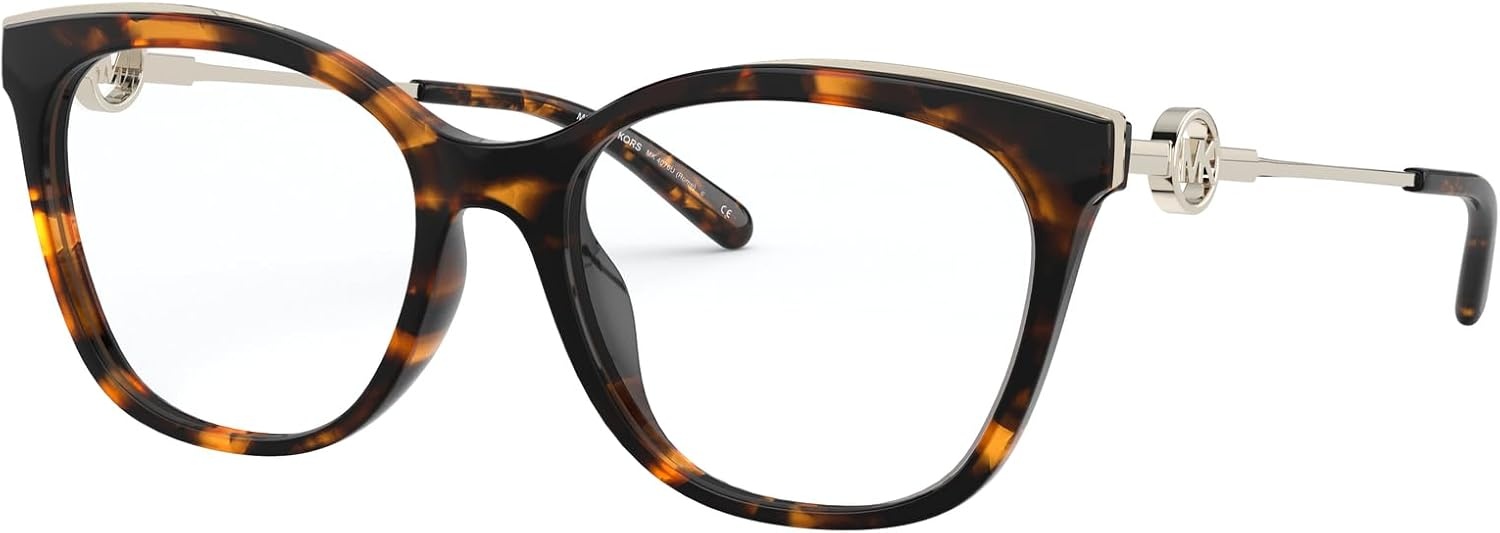 image:imageMichael Kors womens Mk4076u Rome Universal Fit Square Prescription Eyewear FramesDark TortoiseDemo Lens