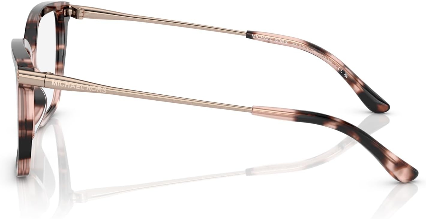 image:imageMichael Kors womens Mk4101u Shenandoah Universal Fit Square Prescription Eyewear FramesPink TortoiseDemo Lens