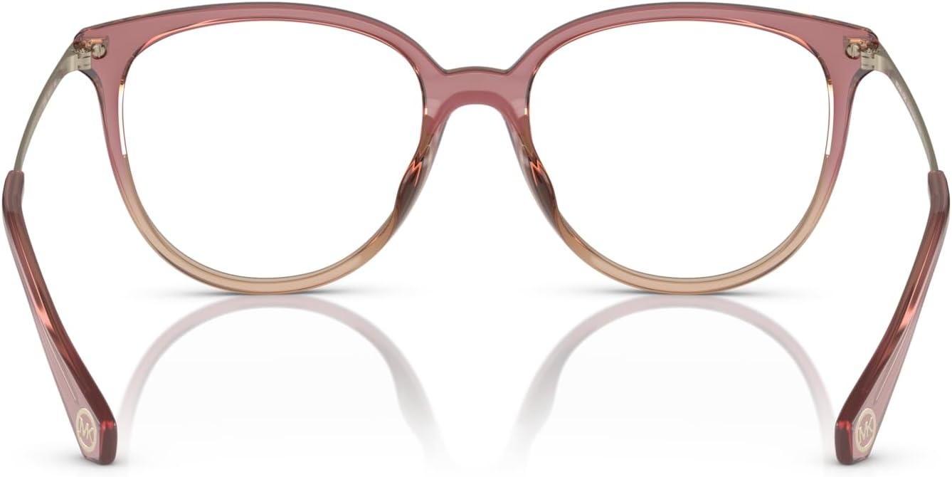 image:imageMichael Kors womens Mk4106u Westport Universal Fit Round Prescription Eyewear FramesDusty Rose Light BrownDemo Lens