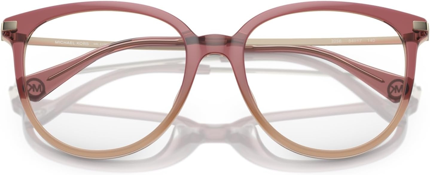 image:imageMichael Kors womens Mk4106u Westport Universal Fit Round Prescription Eyewear FramesDusty Rose Light BrownDemo Lens