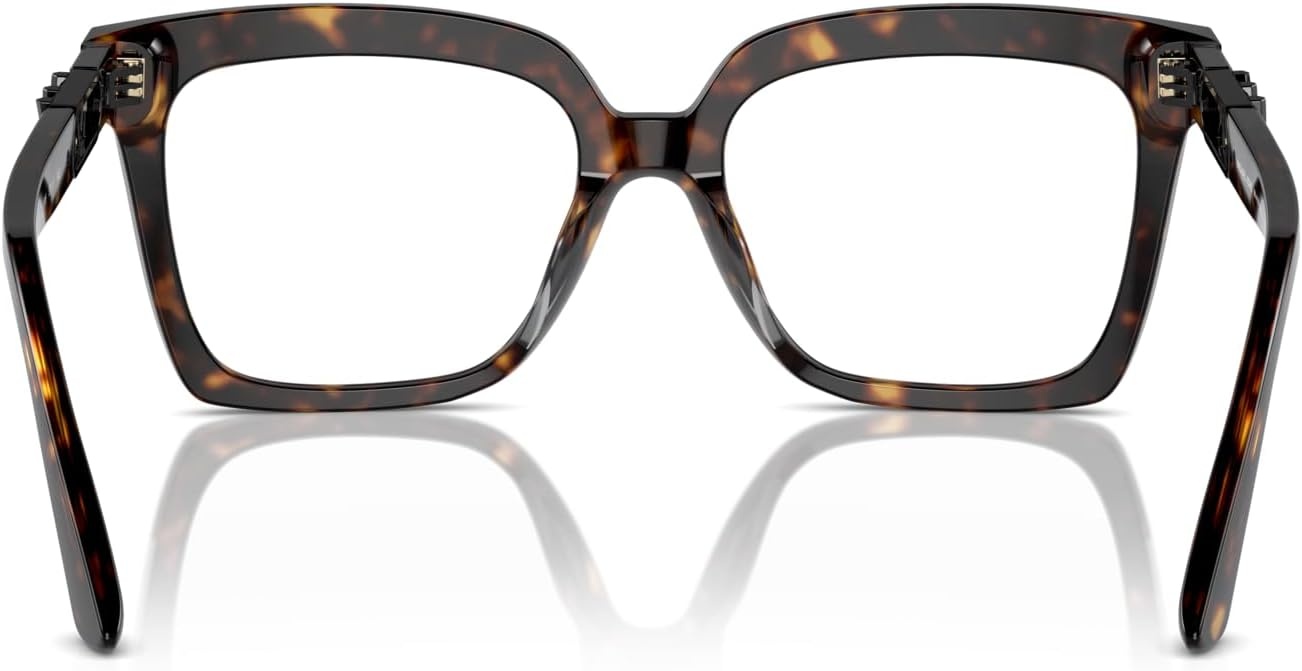 image:imageMichael Kors womens Mk4119f Nassau Low Bridge Fit Square Prescription Eyewear FramesDark TortoiseDemo Lens