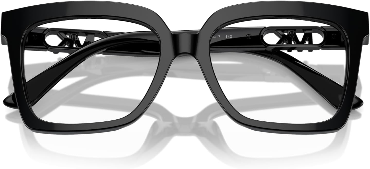 image:imageMichael Kors womens Mk4119u Nassau Universal Fit Square Prescription Eyewear FramesBlackDemo Lens