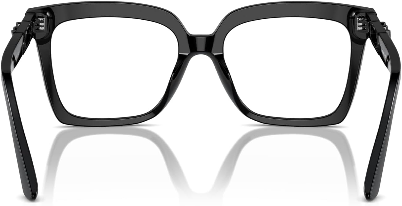 image:imageMichael Kors womens Mk4119u Nassau Universal Fit Square Prescription Eyewear FramesBlackDemo Lens