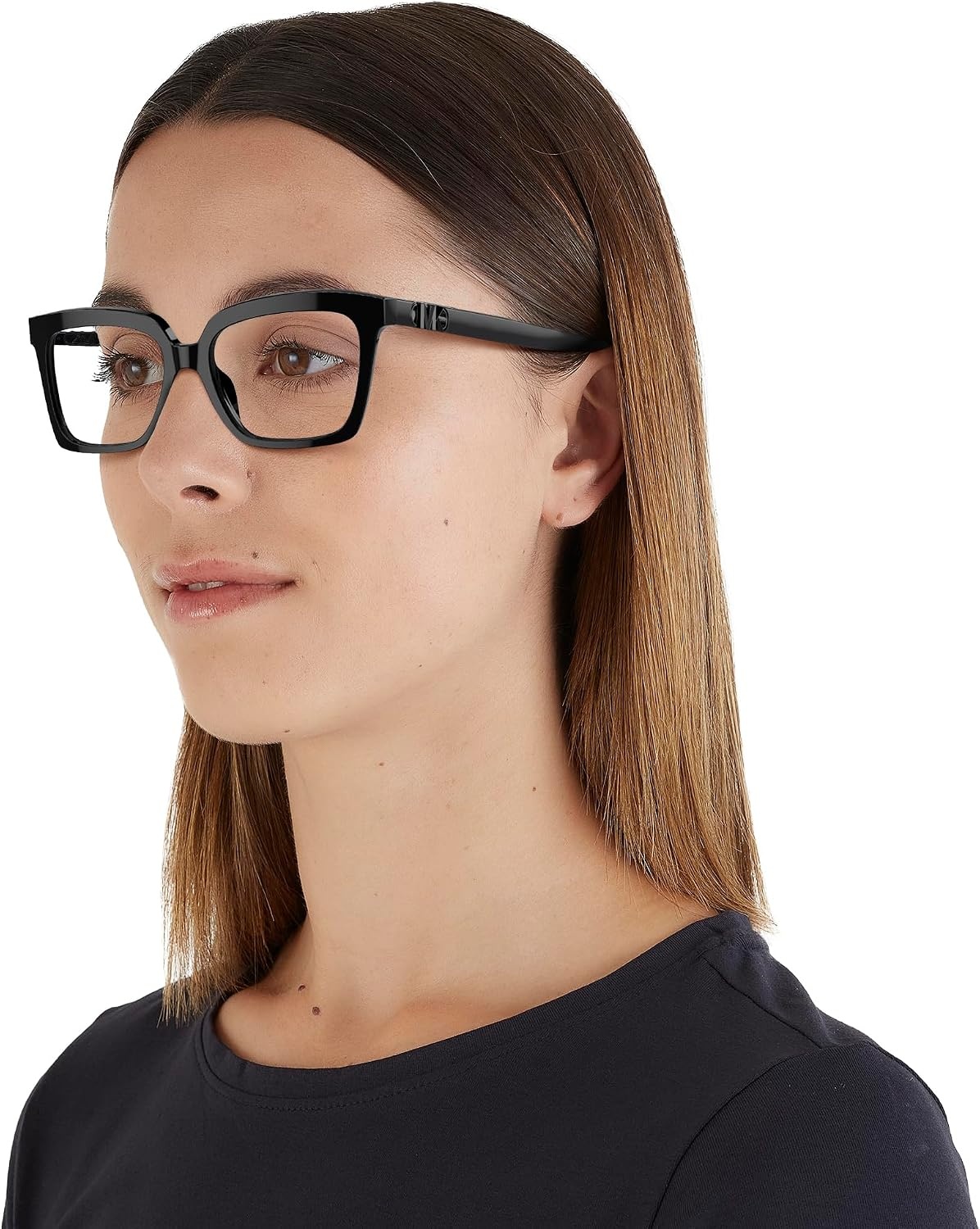 image:imageMichael Kors womens Mk4119u Nassau Universal Fit Square Prescription Eyewear FramesBlackDemo Lens