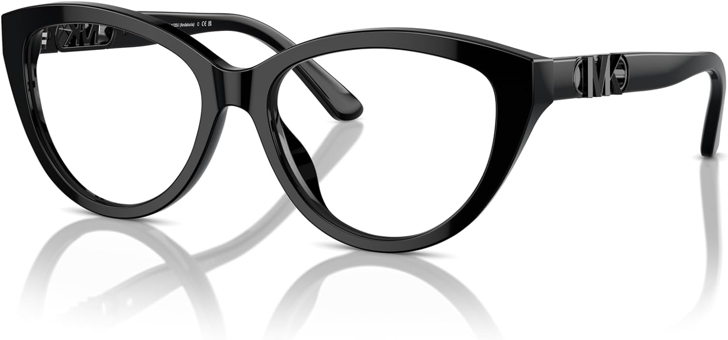 image:imageMichael Kors womens Mk4120u Andalucia Universal Fit Cat Eye Prescription Eyewear FramesBlackDemo Lens