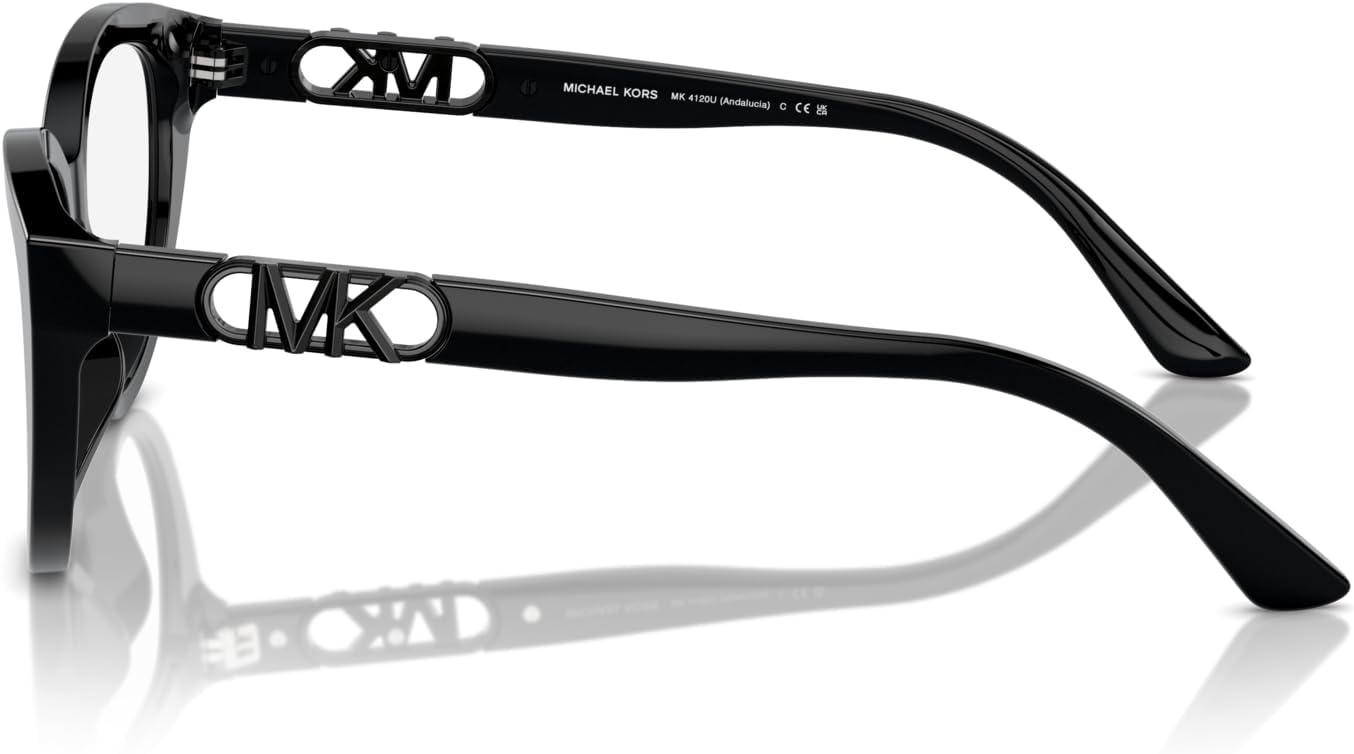 image:imageMichael Kors womens Mk4120u Andalucia Universal Fit Cat Eye Prescription Eyewear FramesBlackDemo Lens