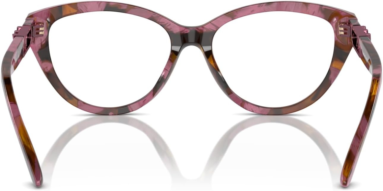 image:imageMichael Kors womens Mk4120u Andalucia Universal Fit Cat Eye Prescription Eyewear FramesPlum Graphic TortoiseDemo Lens