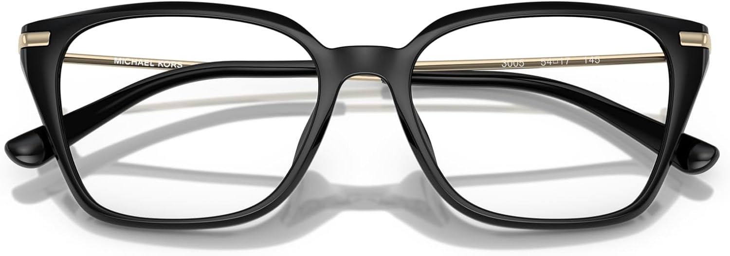 image:imageMichael Kors womens Mk4133d Hainan Rectangular Prescription Eyewear FramesBlackDemo Lens
