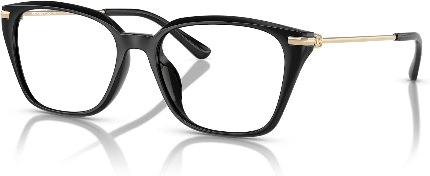 image:imageMichael Kors womens Mk4133d Hainan Rectangular Prescription Eyewear FramesBlackDemo Lens